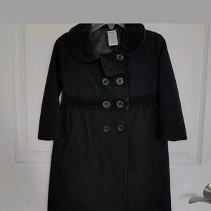 Gymboree wool black dress coat size 3